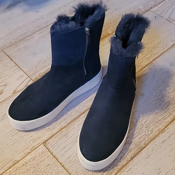 J/SLIDES Shoes Jslides Tristan Fur Lined Side Zip Sneaker Boot